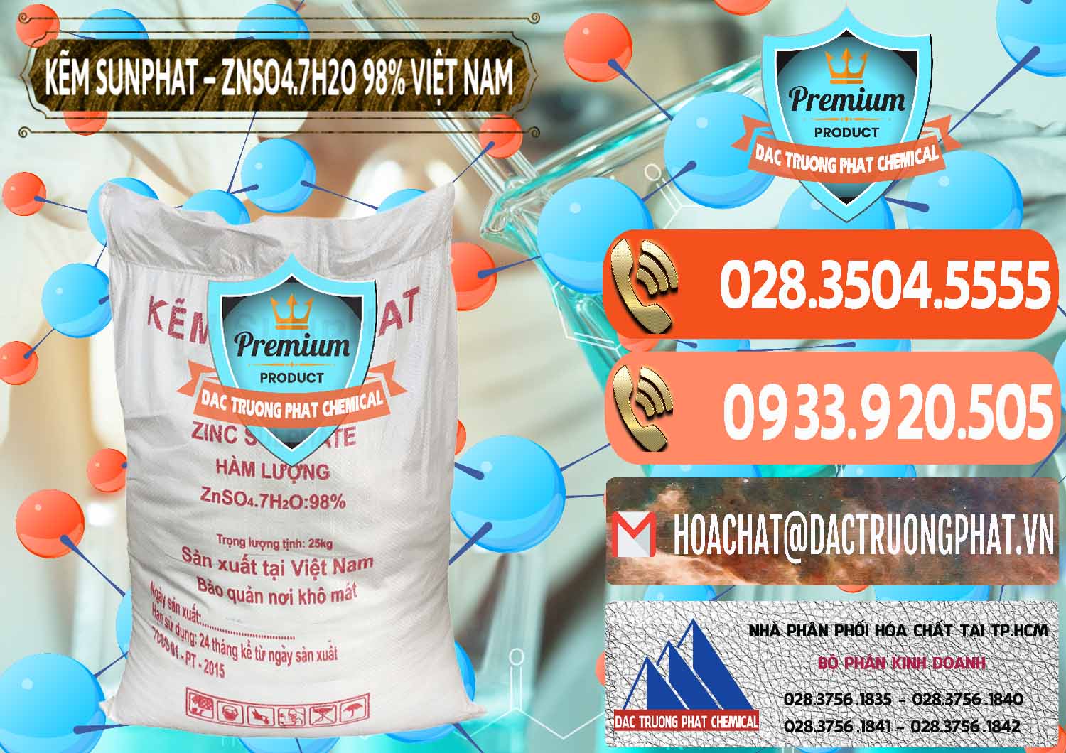 Cty kinh doanh và bán Kẽm Sunfat – ZNSO4.7H2O Việt Nam - 0189 - Cty chuyên cung cấp ( bán ) hóa chất tại TP.HCM - hoachatmientay.com