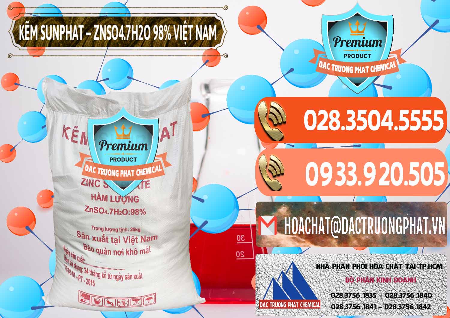 Phân phối - bán Kẽm Sunfat – ZNSO4.7H2O Việt Nam - 0189 - Nơi chuyên kinh doanh & phân phối hóa chất tại TP.HCM - hoachatmientay.com