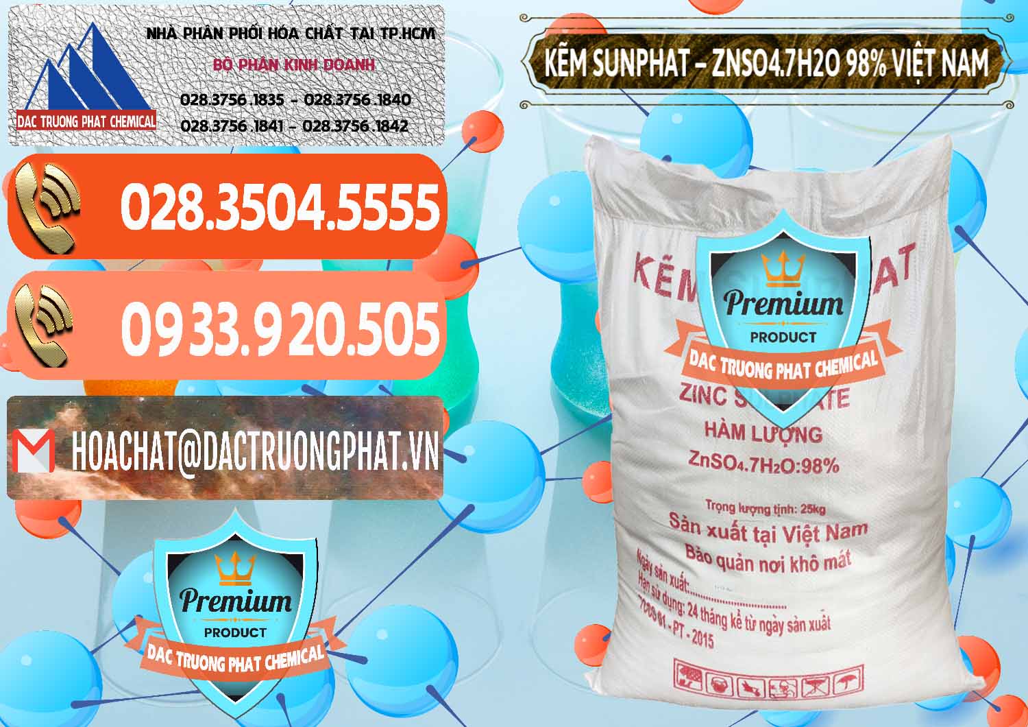 Đơn vị chuyên phân phối & cung ứng Kẽm Sunfat – ZNSO4.7H2O Việt Nam - 0189 - Chuyên phân phối - bán hóa chất tại TP.HCM - hoachatmientay.com